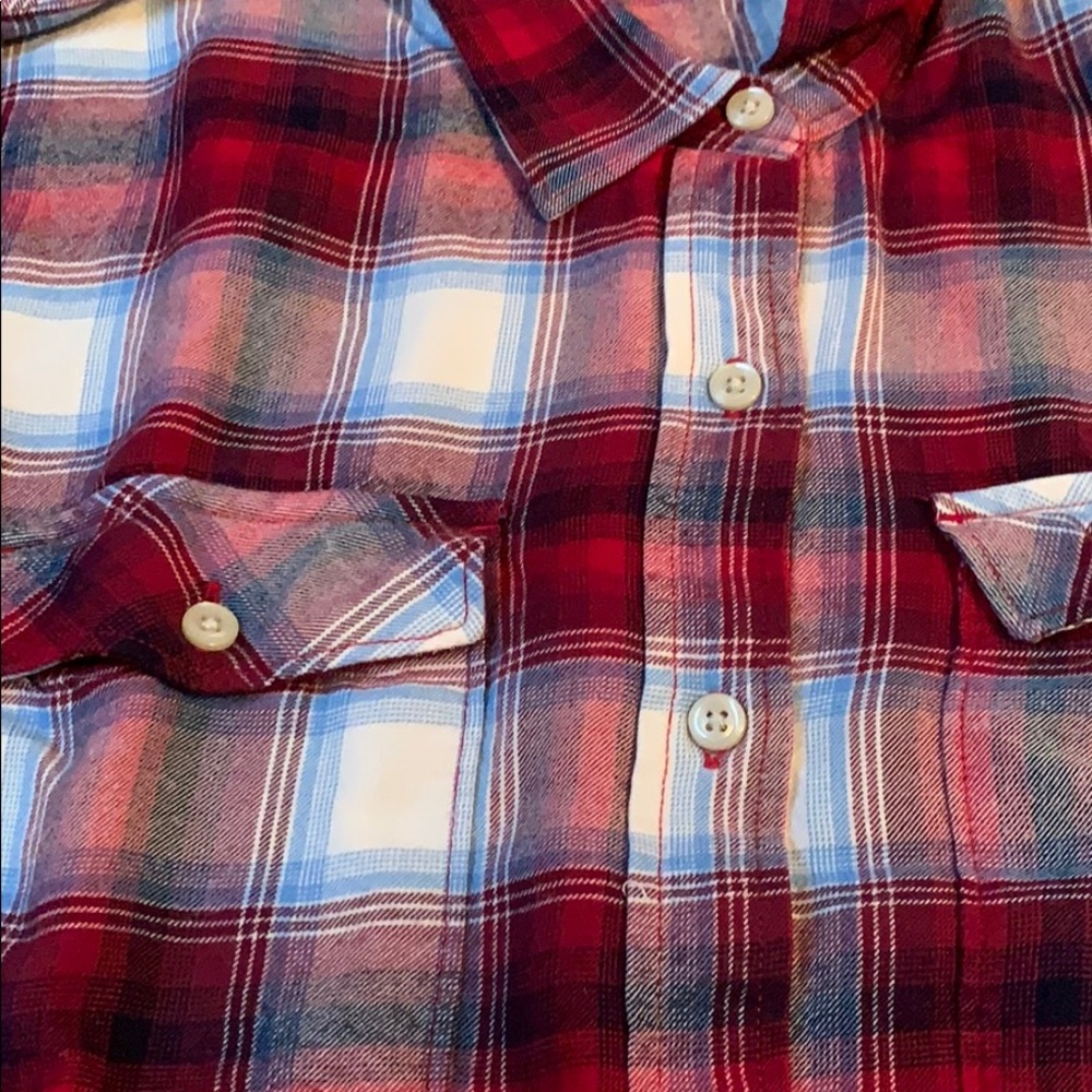 Button down plaid top - Picture 4 of 5